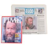 CAST AWAY - Chuck Noland (Tom Hanks) Time and USA Today Covers