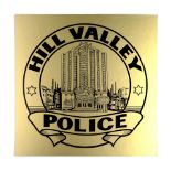 BACK TO THE FUTURE PART II - Framed Production-Made Alternate Timeline Hill Valley Police Decal