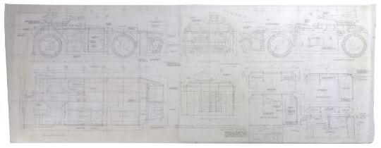 ALIENS - Hand-Drawn M577 Armored Personnel Carrier (A.P.C.) Blueprint