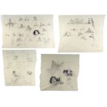 HOUSE ON HAUNTED HILL - Hand-Drawn Jack Johnson Concept Art on Tracing Paper