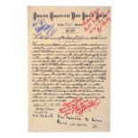 LEGEND OF ZORRO, THE - Cast-Autographed California Congressional Act