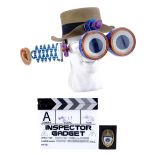 INSPECTOR GADGET - Inspector Gadget's (Matthew Broderick) Hat and Badge with Clapperboard