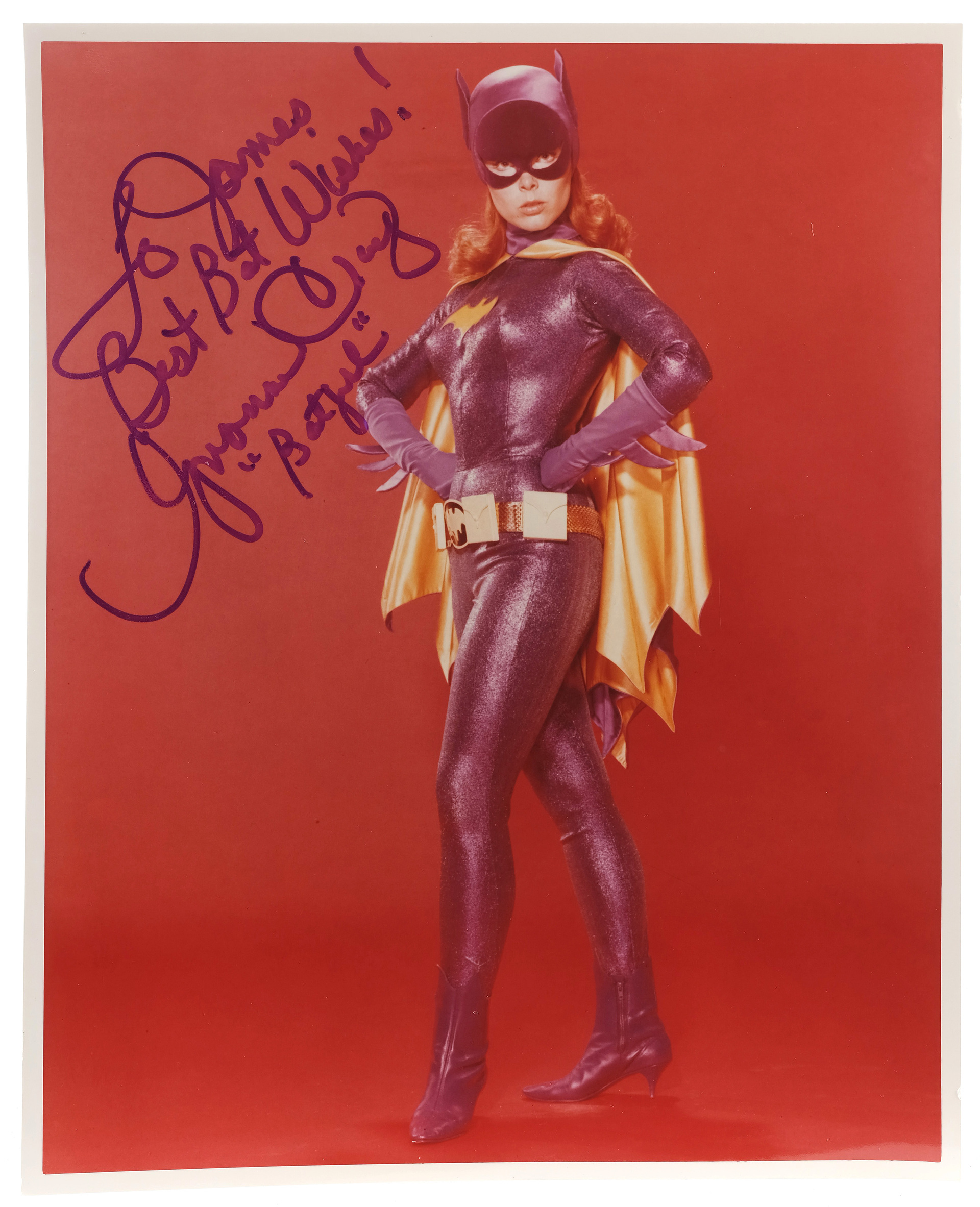 BATMAN - Batgirl's (Yvonne Craig) Gloves and Signed Photos - Image 7 of 8