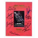 STAR TREK III: THE SEARCH FOR SPOCK - Cast-Signed Script