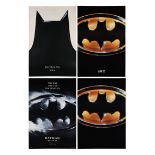 BATMAN (1989), BATMAN RETURNS (1992) - Four Advance US One-Sheets, 1989, 1992