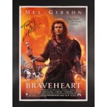 BRAVEHEART (1995) - Mel Gibson Autographed and Annotated US One-Sheet