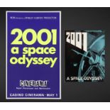 2001: A SPACE ODYSSEY (1968) - Cinerama Premiere Poster with Premiere Brochure, 1968