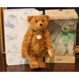 Two Steiff Teddy bears, the Schulte Centenary Bear, and British Collectors Teddy bear 2009, both