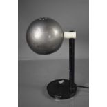 A mid century industrial-style table lamp by Kema Keur with domed metal shade, 39cm high.