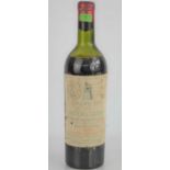 A bottle of Grand Vin De Chateau Latour red wine 1952