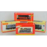 Four boxed Hornby 00 gauge locomotives to include R.2419 Class 09 locomotive, R.2417 Class 08