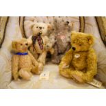 Four Steiff bears, each bearing original tags, mohair, to include Classic, Ultimate, The Peter Pan