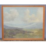 Lewis Creighton (1918-1996): oil on board, Yorkshire moorland, signed lower left.49cm by 39cm