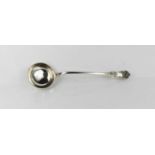 A Scottish silver ladle, with the King pattern, Jos Hayward of Glasgow, 1857.