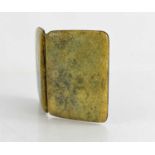 A silver plated shagreen vintage cigarette case.