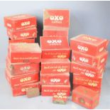 A large group of vintage Oxo Cube tins.