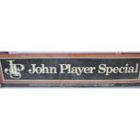 A large perspex John Player Special cigarette advertising sign, 230cm by 58cm.