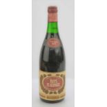 A bottle of vintage 1971 Nuits St Georges red wine.