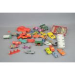 A group of Matchbox, Brittains, Lesney and other diecast vehicles.