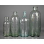 Two large Robert Gibson & Sons medical lozenge makers Manchester apothercary bottles together with