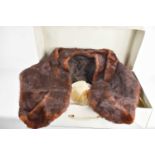A vintage Mawyer and Collingham Limited of Lincoln mink stole, fully lined in silk, 33 by 128cm,