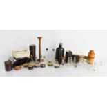 A group of chemist collectibles and other items to include S. Maw Son & Thompson vinaigrette,