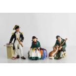 Three Royal Doulton figurines comprising The Master, HN2325, Silks and Ribbons, HN2017 and the