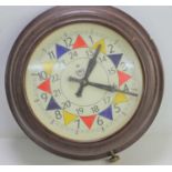 An RAF electric wall clock in a bakelite case, a/f