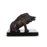 A late 19th / early 20th century bronze model of the Florentine boar, unsigned, 9cm high.
