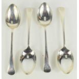 A set of four silver tablespoons, hallmarked Cooper Brothers and Sons, Sheffield 1926, 9.8toz