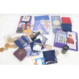 A group of GB commemorative coins to include Diamond Jubilee £5 coin, various crowns, uncirculated