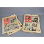 A group of vintage Eagle comics from the 1950s.