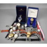 A group of ladies and gentlemen's watches watches including a vintage Automatic Sekonda gentleman'