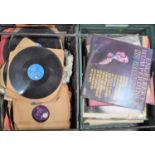 A group of 78rpm and vinyl records to include Elvis Presley, Nat King Cole, Engelbert Humperdink and