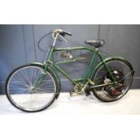 A vintage Cyclemaster Power Wheel bicycle, the motor integrated into the back wheel, circa 1950,