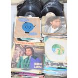 A large group of vinyl records to inlcude Abba, Mary Hopkin, Elvis Presley, Tyrone davis, The Everly