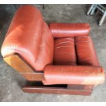 A Mid-Century Jean Gillon for Probel leather armchair.