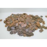 A large quantity of Queen Victorian and later copper coinage.