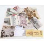 A group of vintage postcards, some Edwardian examples together with a quantity of W.D & H.O Wills "