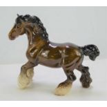 A Beswick shire horse.