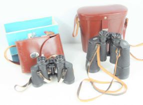 Two pairs of Carl Zeiss binoculars comprising of Jenoptem 10 x 50 and 8 x 30.