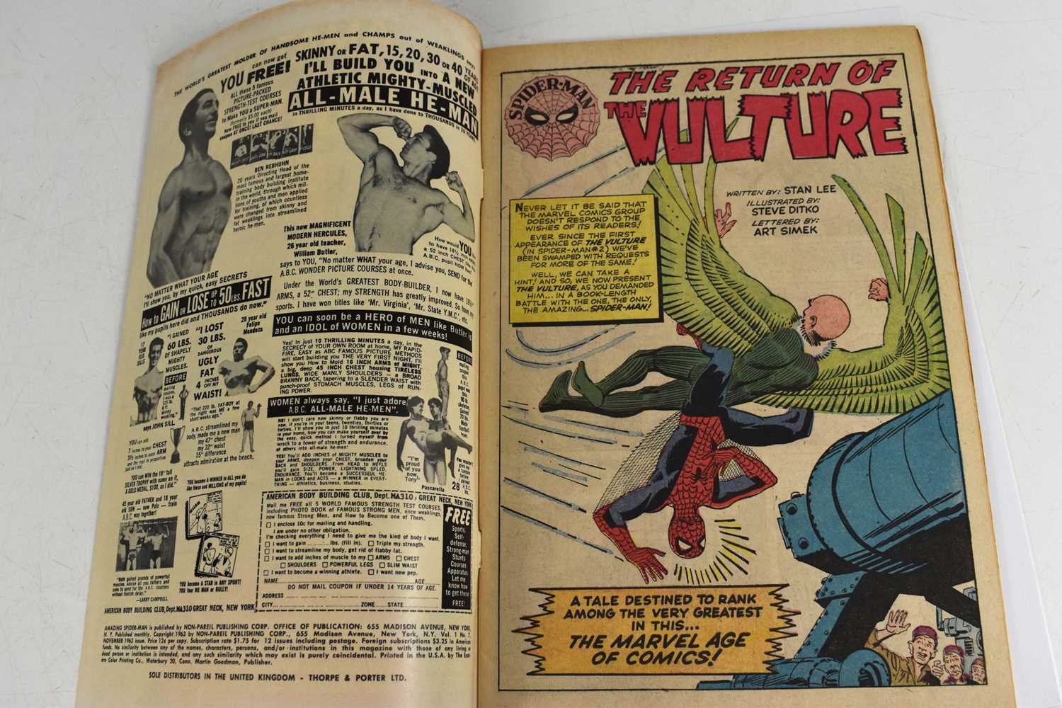 Marvel Comics: The Amazing Spiderman No.7 / #7, featuring the return of The Vulture, 9d copy. - Bild 9 aus 10