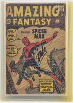 Amazing Fantasy No.15 published by Marvel Comics in August 1962 featuring the first appearance of