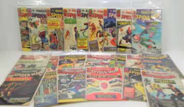 Marvel Comics: The Amazing Spiderman issues 18 to 39, published 1964 to 1966.