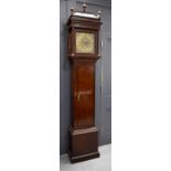 A 18th century West Country oak longcase clock by Edward Bilbie of Chewstoke, the brass dial