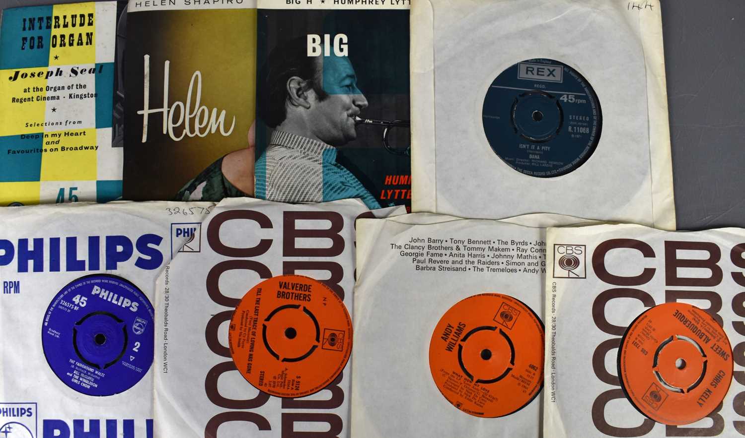 A group of 7" single records to include Ray Burns, Elvis Presley, George Browney, Johnathan King, - Bild 12 aus 15