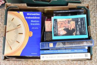 A group of Horological and antique related books to include Railway Clocks by Ian P Lyman, History