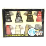 A vintage Dapol "Doctor Who" Dalek action figure play set in the original box.