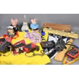 A group of collectable items to include vintage football shirt, Agfa camera, Sanyo personal