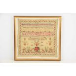 Local Interest: A Victorian sampler by Ann Foster Stamford School aged 11 years, with a verse from